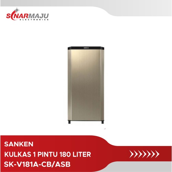 Kulkas 1 Pintu Sanken Refrigerator SK-V181A-CB/ASB