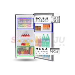 KULKAS 1 PINTU SHARP 185 LITER New Series SJ-X197WSB