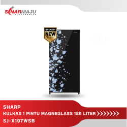KULKAS 1 PINTU SHARP 185 LITER New Series SJ-X197WSB