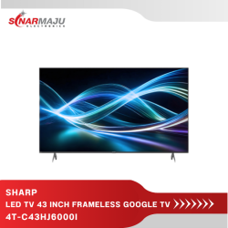 LED TV 43 Inch Sharp Frameless 4K UHD Google TV 4T-C43HJ6000I