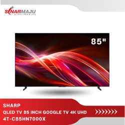 QLED TV 85 Inch Sharp Frameless 4K UHD Google TV 4T-C85HN7000X