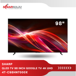 QLED TV 98 INCH SHARP FRAMELESS 4K UHD GOOGLE TV 4T-C98HN7000X