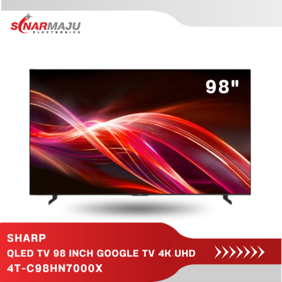 QLED TV 98 INCH SHARP FRAMELESS 4K UHD GOOGLE TV 4T-C98HN7000X QLED TV 98 INCH SHARP FRAMELESS 4K UHD GOOGLE TV 4T-C98HN7000X