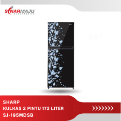 KULKAS 2 PINTU SHARP 172 LITER New Series SJ-195MDSB