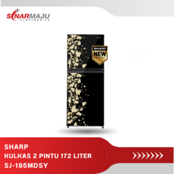 KULKAS 2 PINTU SHARP 172 LITER New Series SJ-195MDSY