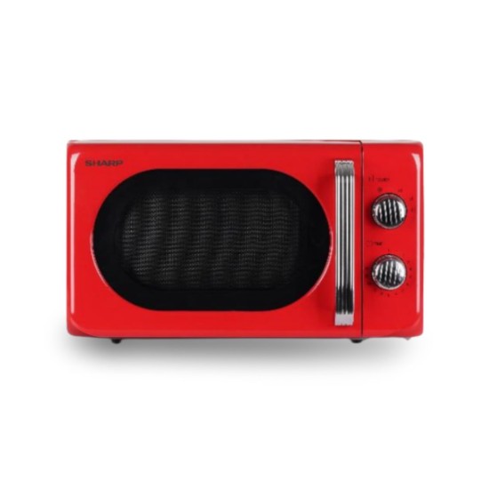 MICROWAVE OVEN 20 LITER SHARP SOLO RETRO R-201MRS-RD/PK/BW/BL
