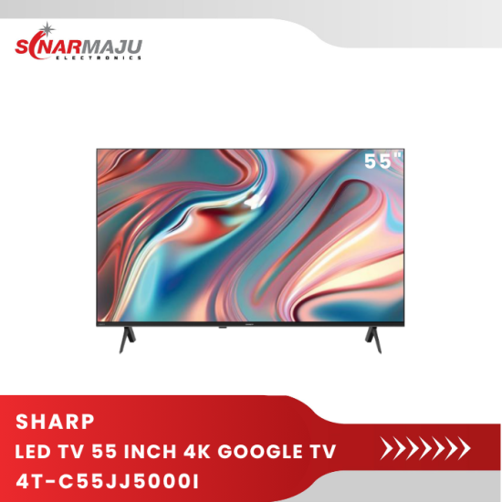 LED TV 55 Inch Sharp 4K UHD Google TV 4T-C55JJ5000I