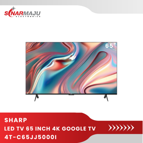 LED TV 65 Inch Sharp 4K UHD Google TV 4T-C65JJ5000I