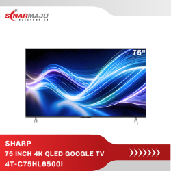 LED TV 75 INCH SHARP GOOGLE TV 4K  4T-C75HL6500i