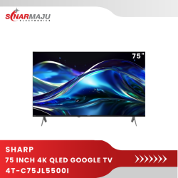QLED TV 75 Inch Sharp 4K UHD Google TV 4T-C75JL5500I