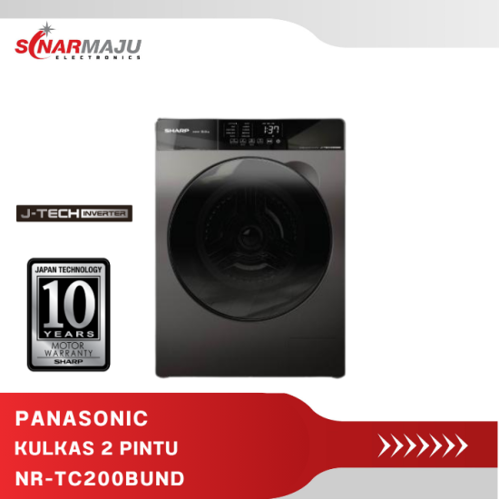 MESIN CUCI 1 TABUNG SHARP 12.5 KG FRONT LOADING  ES-FL1212SX