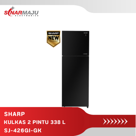 Kulkas 2 Pintu Sharp 338 Liter SJ-426GI-GK