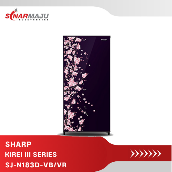 Kulkas 1 Pintu Sharp 166 Liter SJ-N183D-VB/VR