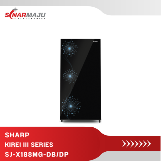 Kulkas 1 Pintu Sharp 166 Liter SJ-X188MG-DB/DP