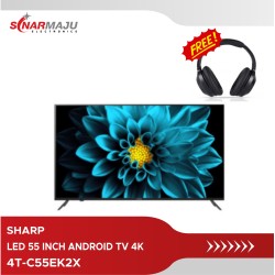 LED TV 55 INCH SHARP ANDROID TV 4K 4T-C55EK2X