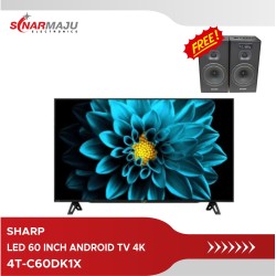 LED TV 60 Inch SHARP Android TV 4K 4T-C60DK1X