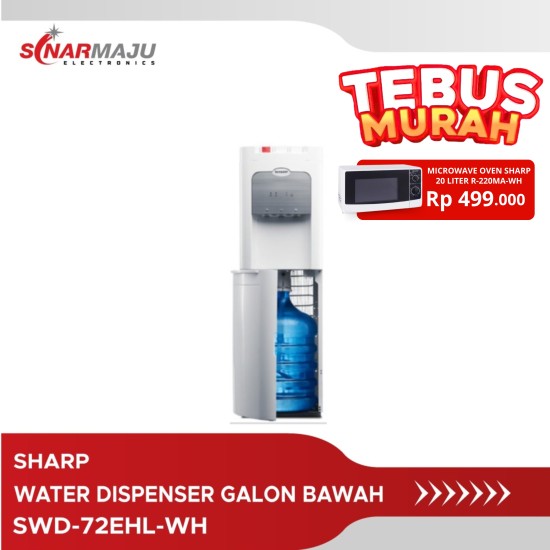 Water Dispenser Sharp Galon Bawah SWD-72EHL-WH