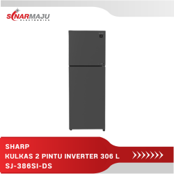 Kulkas 2 Pintu SHARP 306 Liter J-Tech Inverter New Series SJ-386SI-DS