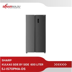 Kulkas Side By Side Sharp 600 Liter SJ-IS70PMA-DS