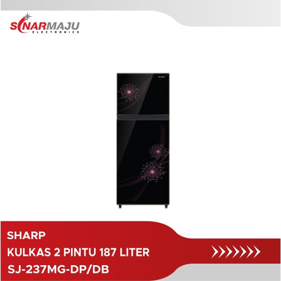 Kulkas 2 Pintu Sharp 187 Liter SJ-237MG-DP/DB