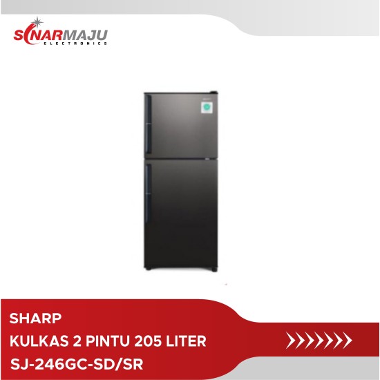 Kulkas 2 Pintu Sharp 205 Liter SJ-246GC-SD/SR