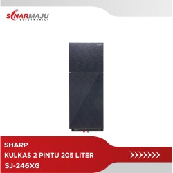 Kulkas 2 Pintu Sharp Refrigerator 205 Liter SJ-246XG