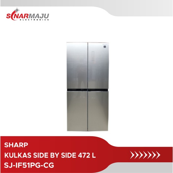 Kulkas Side By Side Sharp 472 Liter SJ-IF51PG-CG