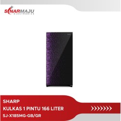 Kulkas 1 Pintu Sharp Refrigerator 166 Liter SJ-X185MG-GB/GR