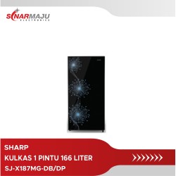 Kulkas 1 Pintu Sharp Refrigerator 166 Liter SJ-X187MG-DB/DP