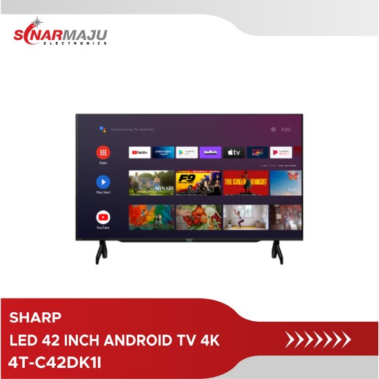 LED TV 42 Inch SHARP Android TV 4K 4T-C42DK1I