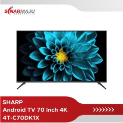 LED TV 70 Inch SHARP Android TV 4K 4T-C70DK1X