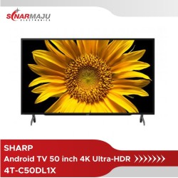 LED TV 50 inch SHARP Android TV 4K Ultra-HDR 4T-C50DL1X