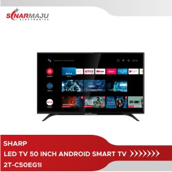 SHARP LED TV 50 INCH 2T-C50EG1I ANDROID SMART DVB-T2 / 50EG1I
