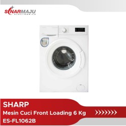 Mesin Cuci 1 Tabung Sharp 6 Kg Front Loading ES-FL1062B