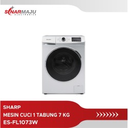 Mesin Cuci 1 Tabung Sharp 7 Kg Front Loading ES-FL1073W