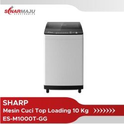Mesin Cuci 1 Tabung Sharp 10 Kg Top Loading ES-M1000T-GG