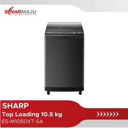 Mesin Cuci 1 Tabung Sharp 10.5 Kg Top Loading ES-M1050XT-SA