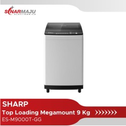 Mesin Cuci 1 Tabung Sharp 9 Kg Top Loading ES-M9000T-GG