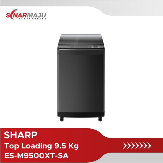 Mesin Cuci 1 Tabung Sharp 9.5 Kg Top Loading ES-M9500XT-SA