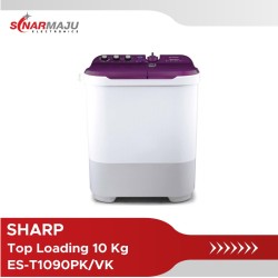 Mesin Cuci 2 Tabung Sharp 10 Kg Twin Tub ES-T1090PK/VK