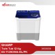 Mesin Cuci 2 Tabung Sharp 12 Kg Twin Tub ES-T1290WA-BL/PK