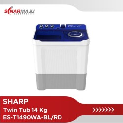Mesin Cuci 2 Tabung Sharp 14 Kg Twin Tub ES-T1490