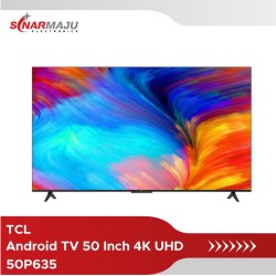 LED TV 50 Inch TCL Google TV 4K UHD 50P635