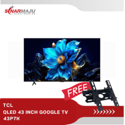 QLED TV 43 INCH TCL 4K GOOGLE TV 43P7K