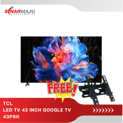 LED TV 43 Inch TCL Google TV 4K UHD 43P6K