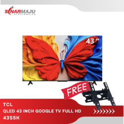 QLED TV 43 Inch TCL Google TV Full HD 43S5K
