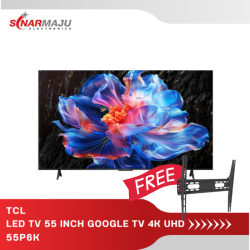 LED TV 55 Inch TCL Google TV 4K UHD 55P6K
