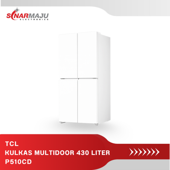 KULKAS MULTIDOOR TCL INVERTER 430 LITER P510CD