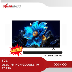QLED TV 75 INCH TCL 4K UHD GOOGLE TV 75P7K