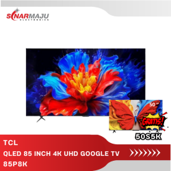 QLED TV 85 INCH TCL 4K UHD GOOGLE TV 85P8K